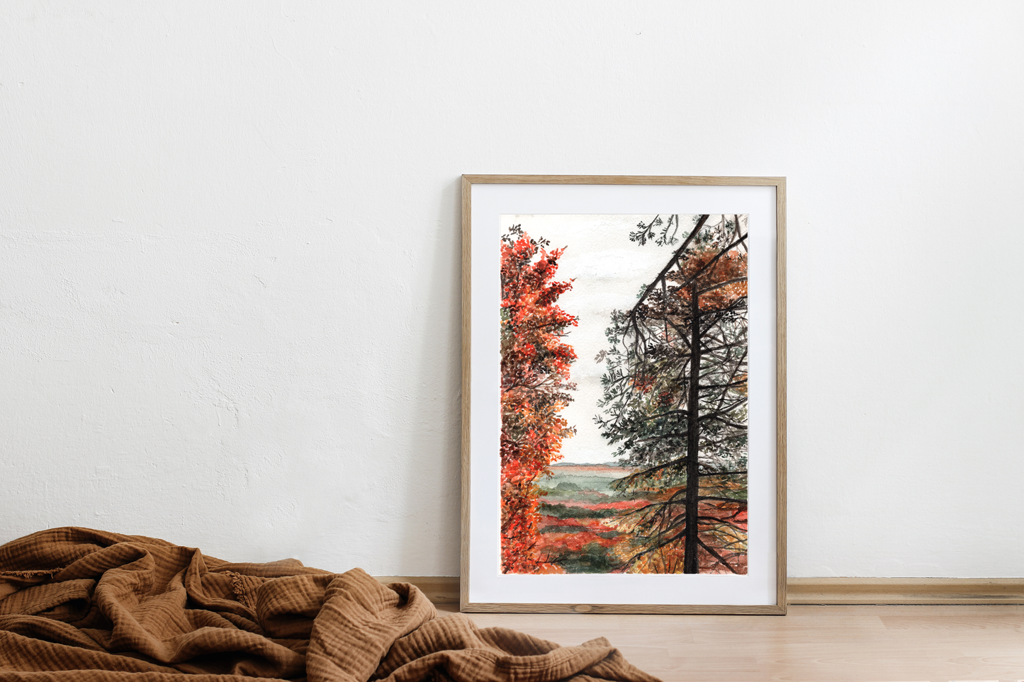Autumnal Viewpoint - Watercolor Art Print
