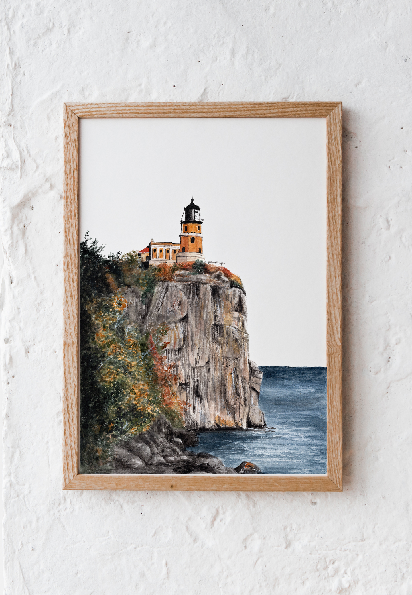 Split Rock Lighthouse - Minnesota Landscape Watercolor Print