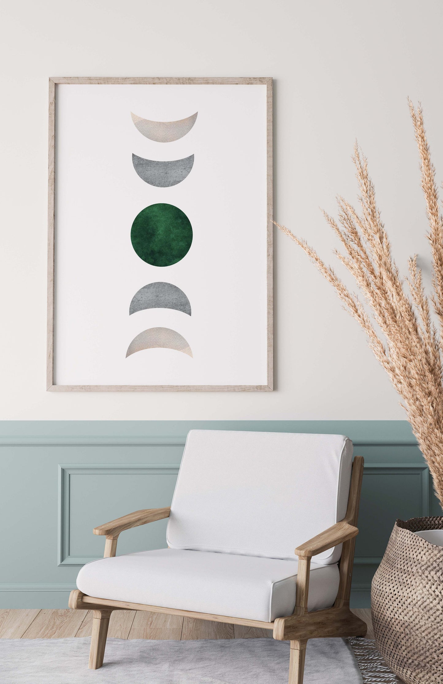 Abstract Moon - Minimalist Art