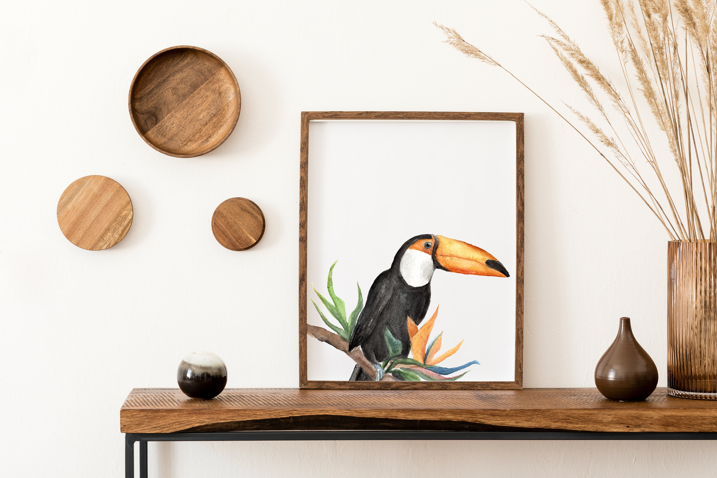 Tropical Toucan - Watercolor Print