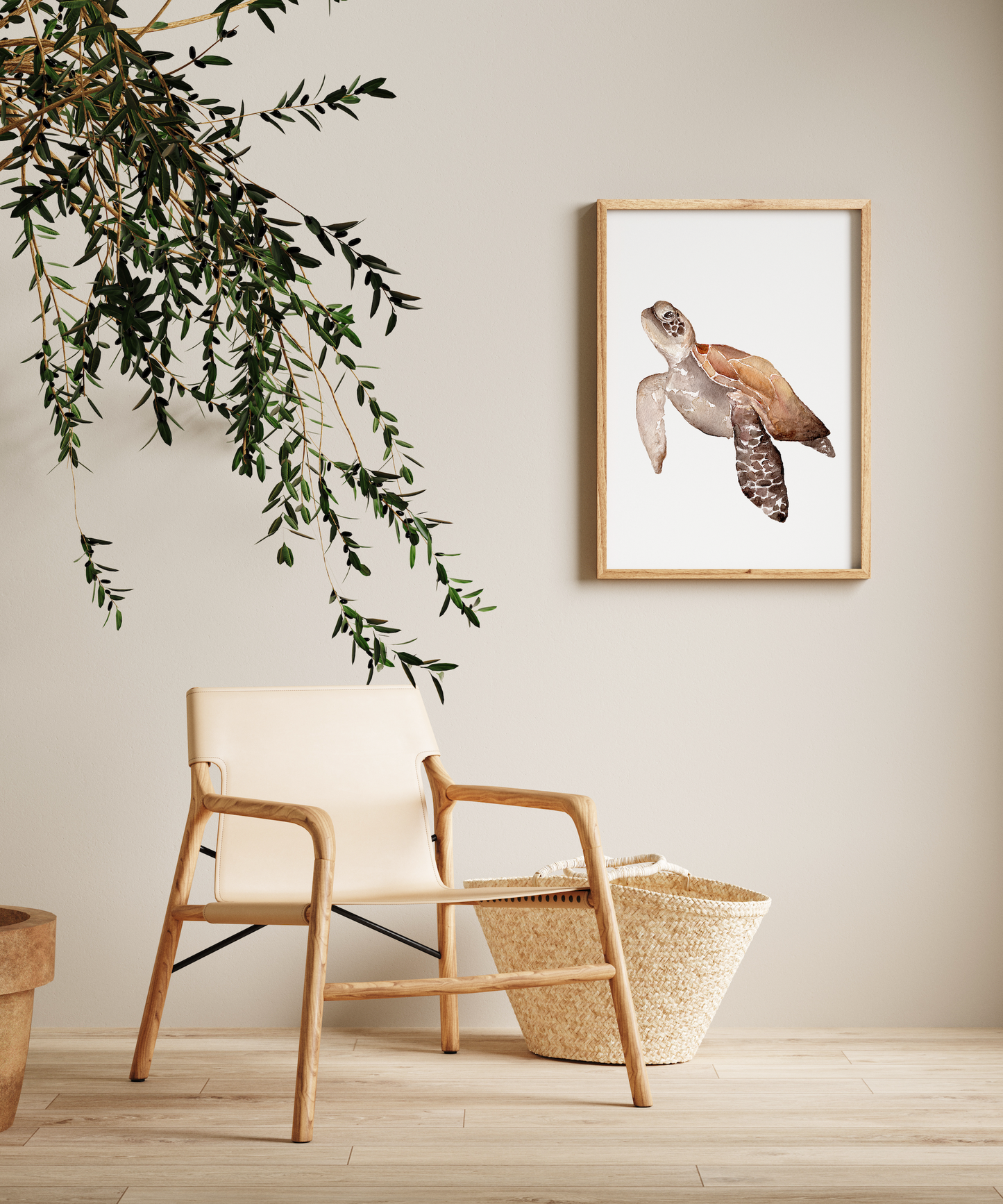 Sea Turtle - Watercolor Print