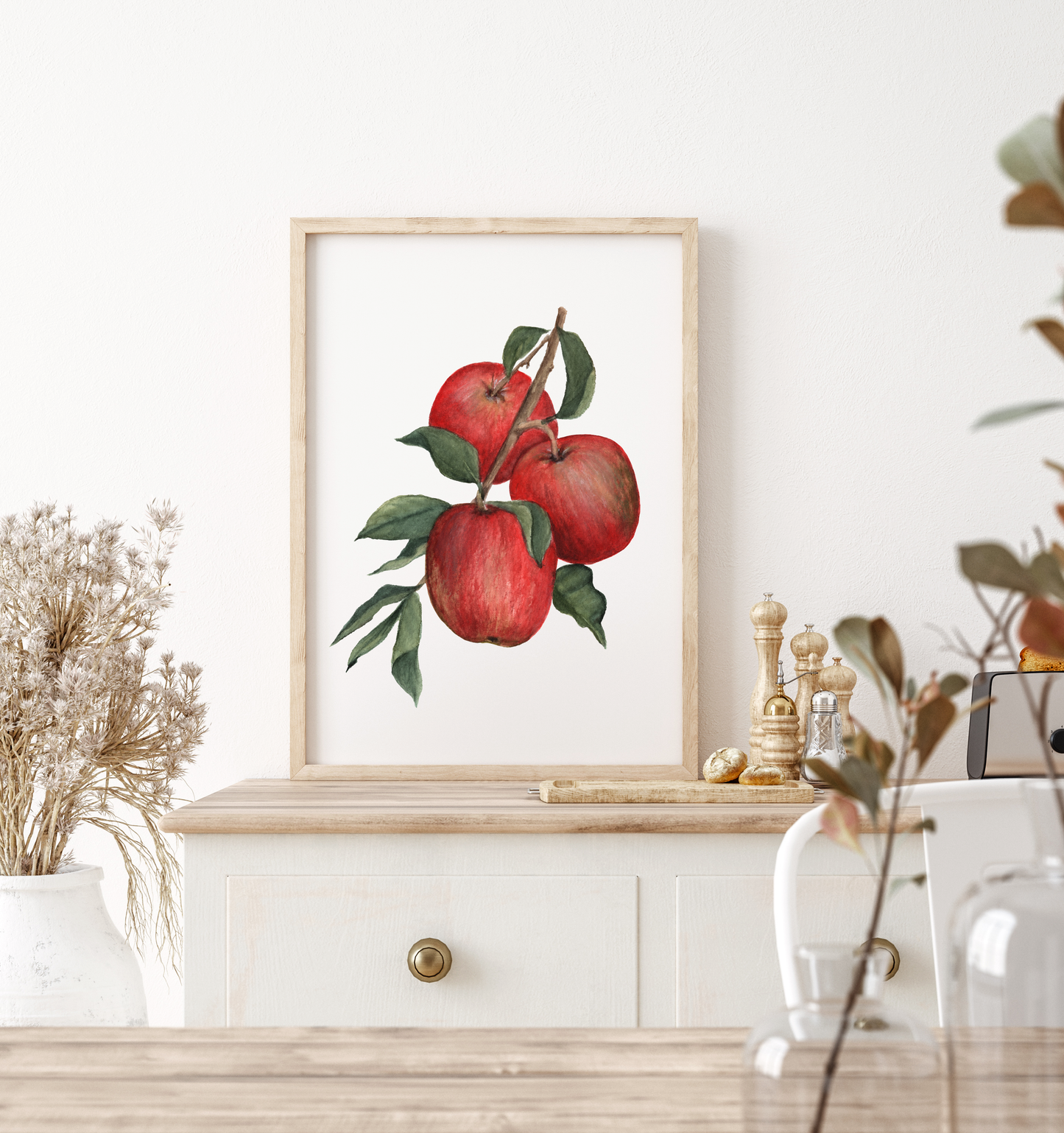 Apple Branch - Watercolor Print