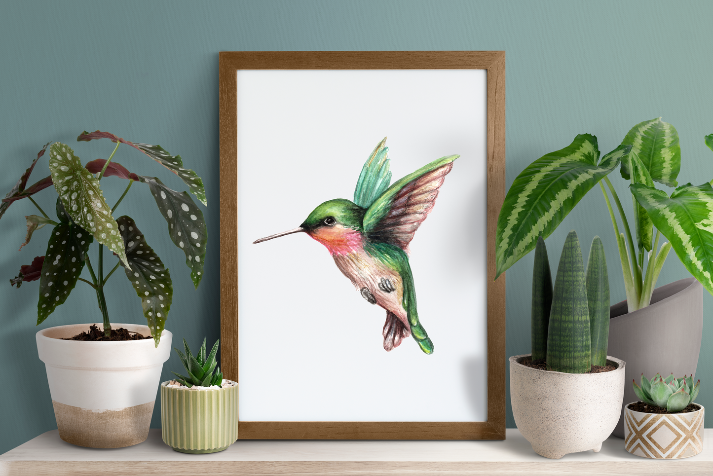 Hummingbird - Watercolor Print