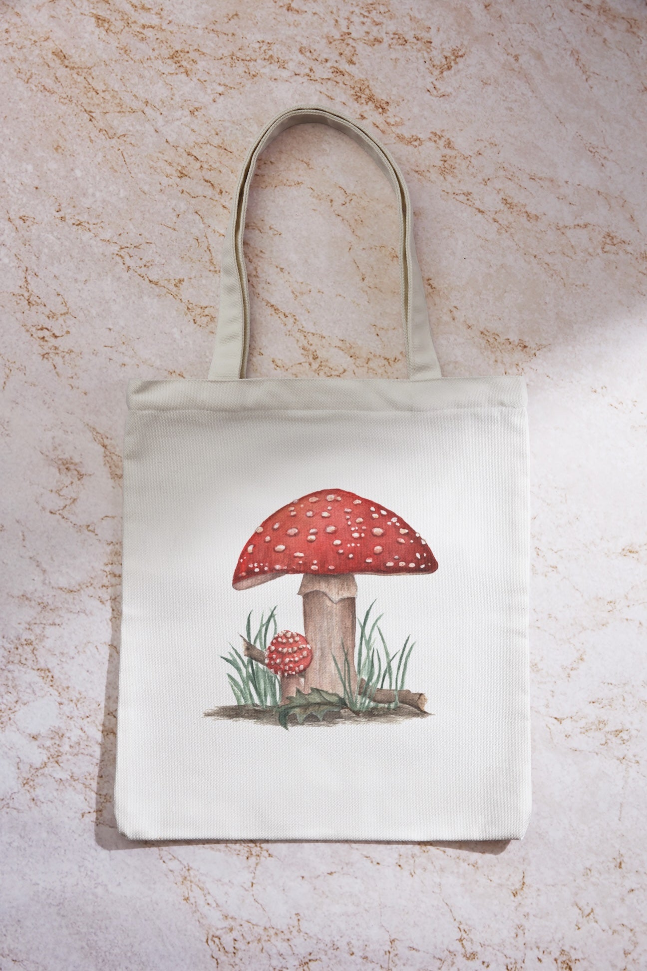 Canvas Tote Bag - Toadstool Mushroom