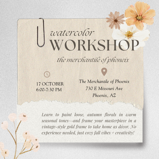 Watercolor Workshop - Fall Florals
