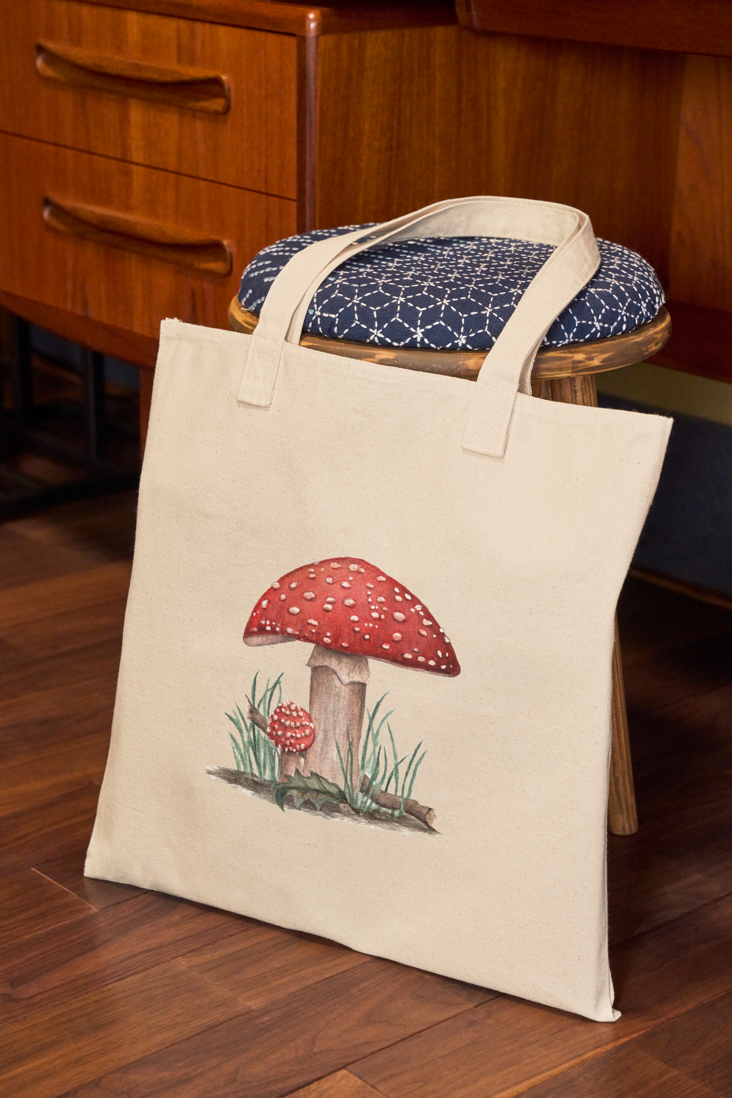 Canvas Tote Bag - Toadstool Mushroom