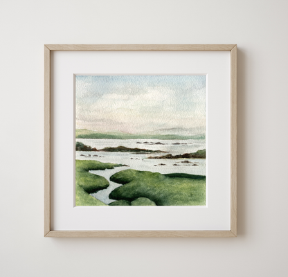 Cape Cod Watercolor Landscape Print