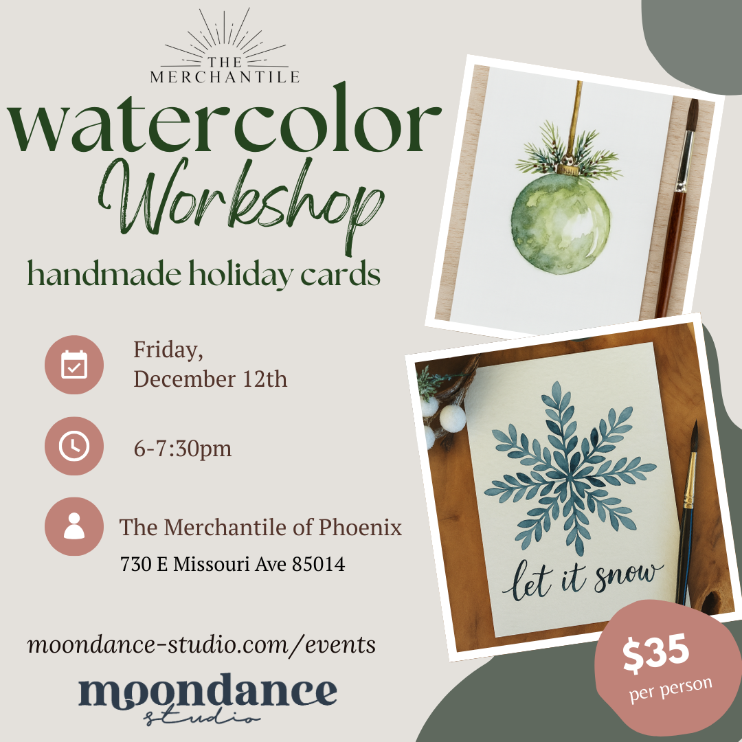 Watercolor Workshop - Handmade Holiday Cards