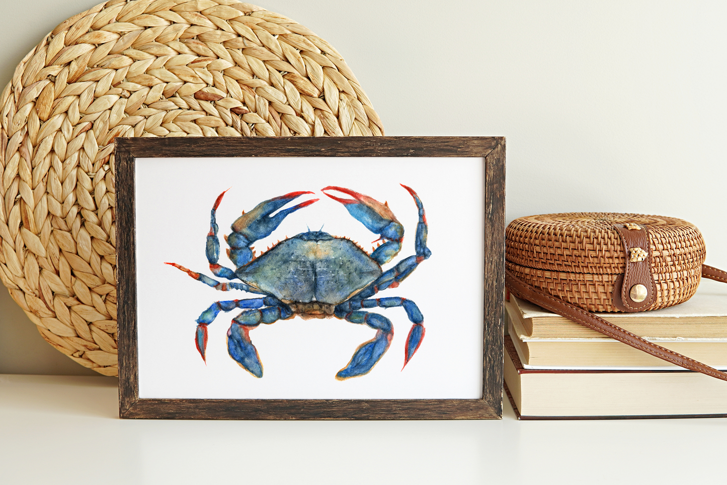 Blue Crab - Watercolor Print