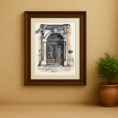 The Artisan's Door - Watercolor Print