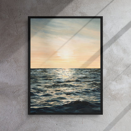 Golden Hour Framed Canvas Print