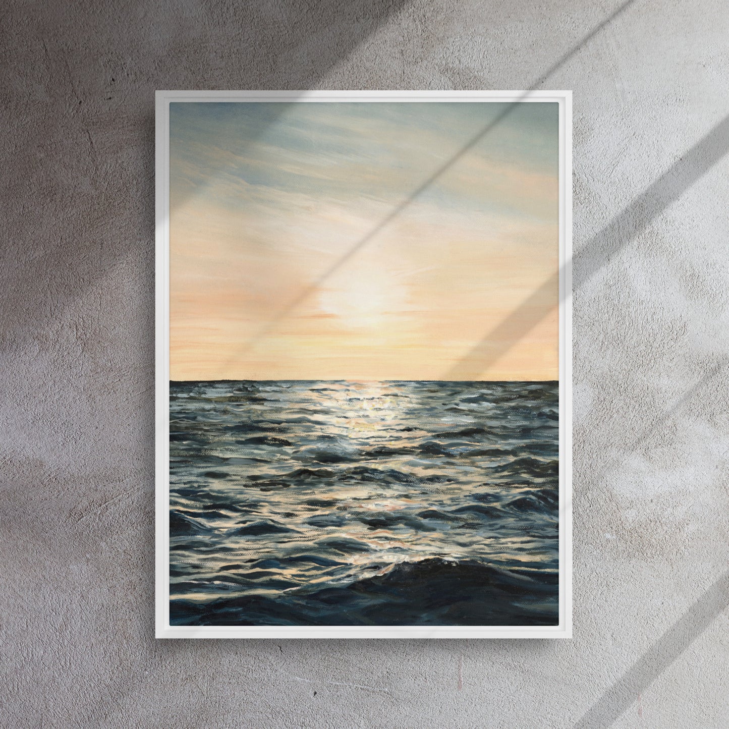 Golden Hour Framed Canvas Print
