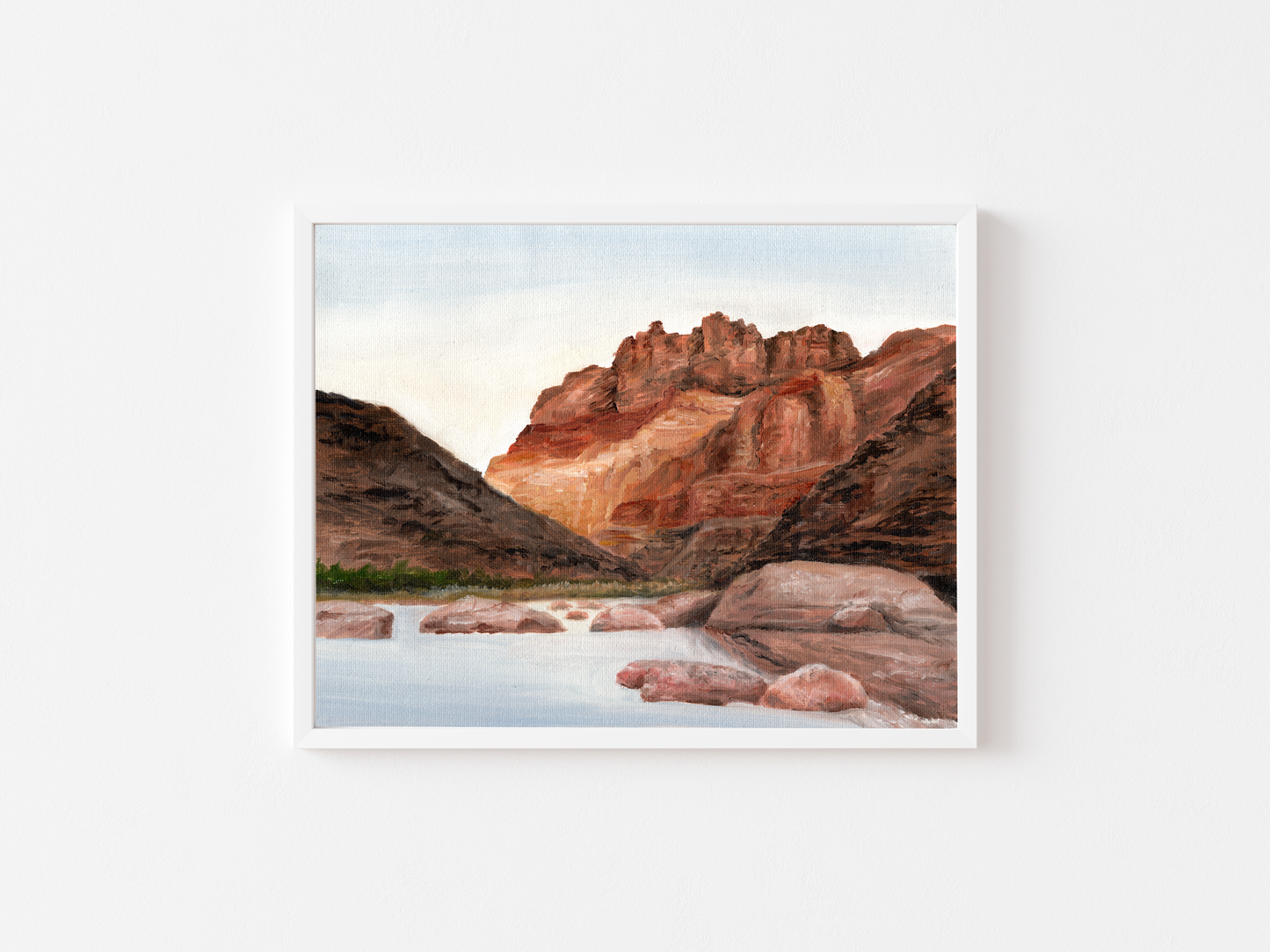 Horseshoe Bend Desert Landscape Oil Painting