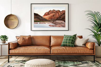 Horseshoe Bend Desert Landscape Oil Painting