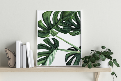 Monstera Watercolor Print