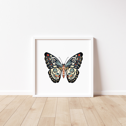 Boho Moth Print