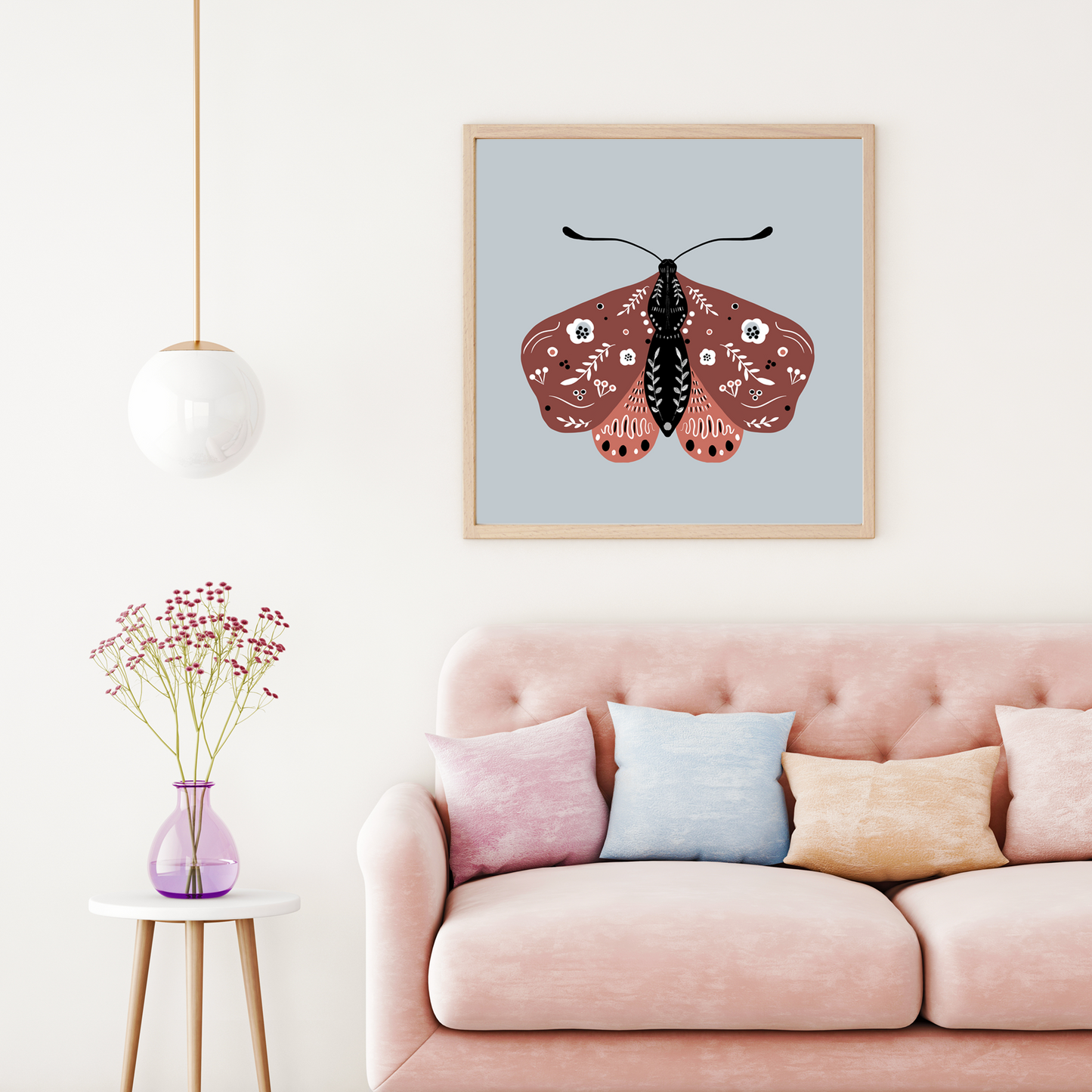 Boho Moth Print