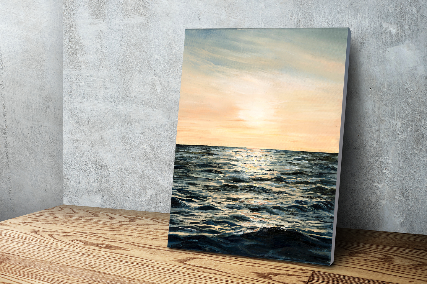 Golden Hour Framed Canvas Print