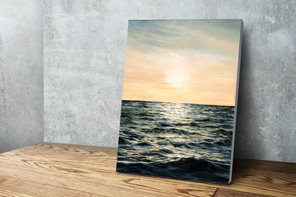 Golden Hour Framed Canvas Print