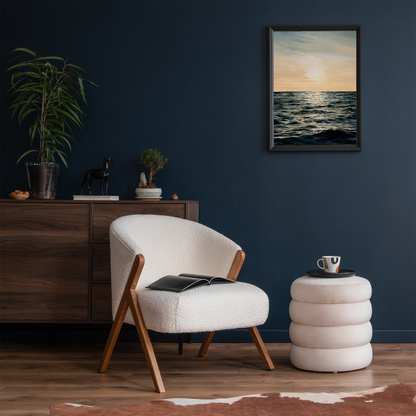 Golden Hour Oil Painting Print