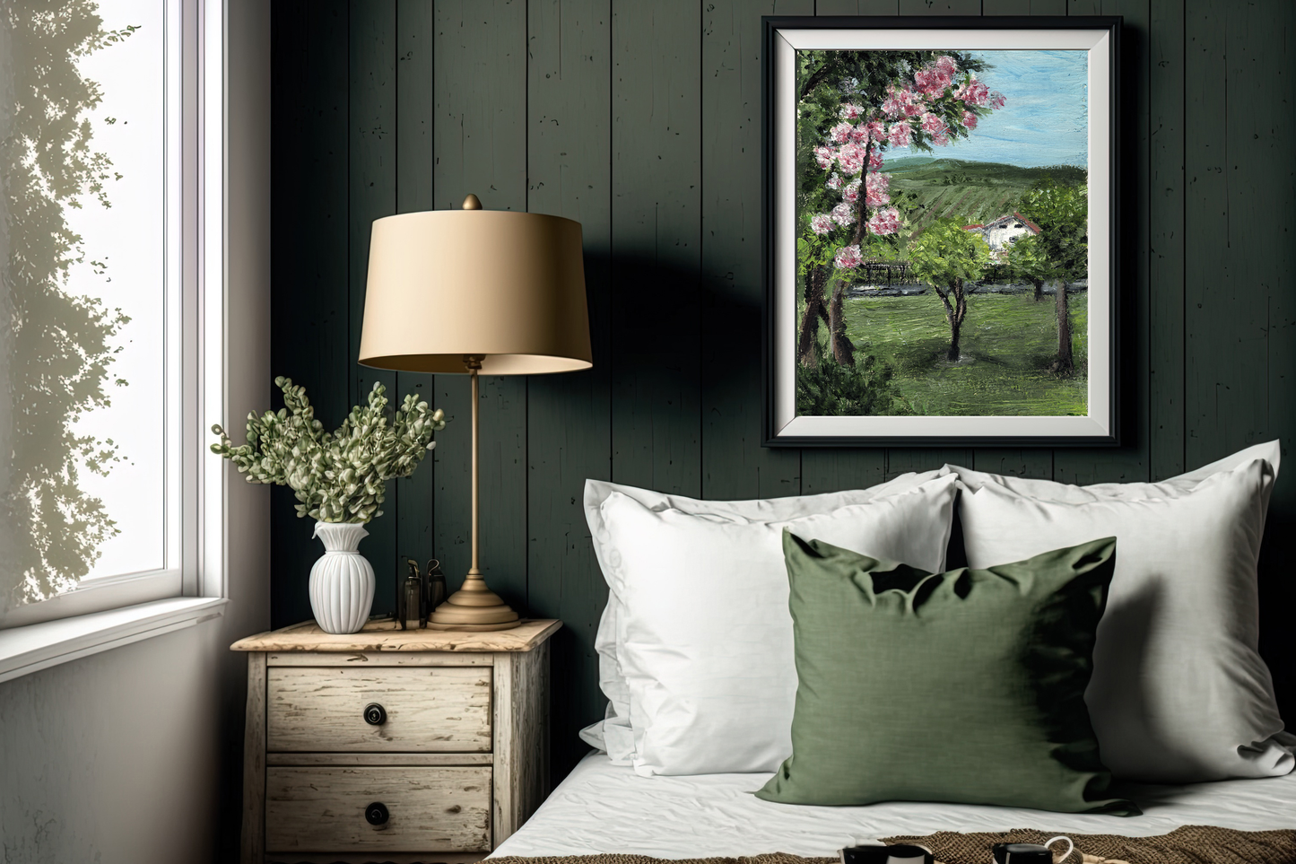 Portugal Villa Oil Painting