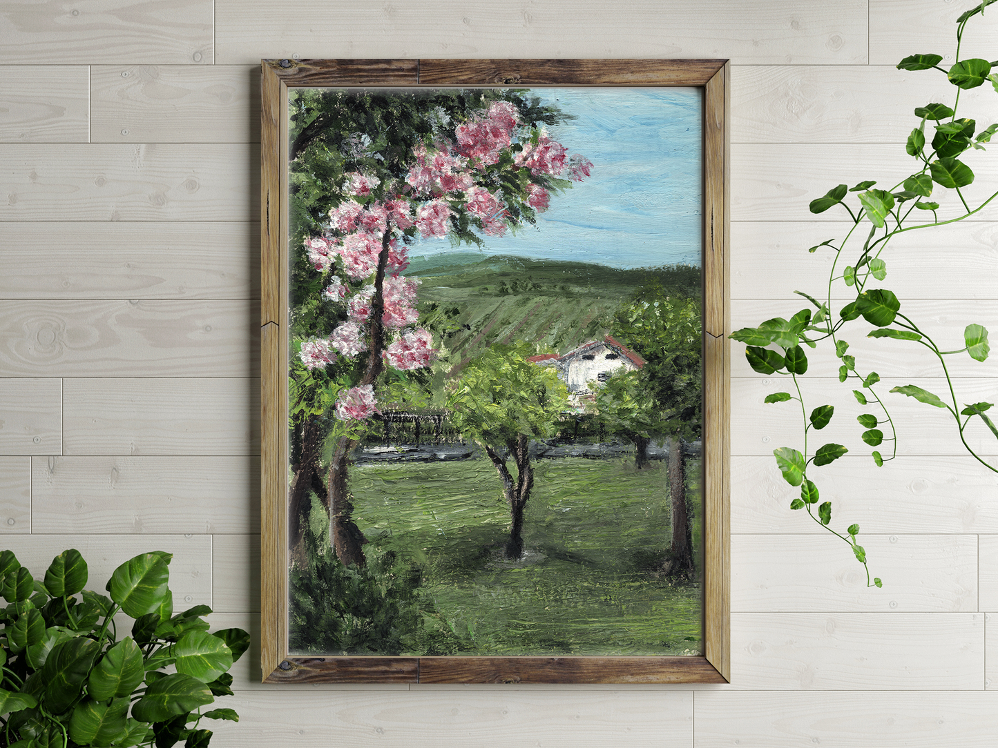 Portugal Villa Oil Painting