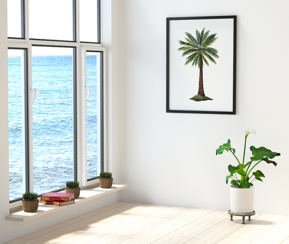 Palm Tree Watercolor Print