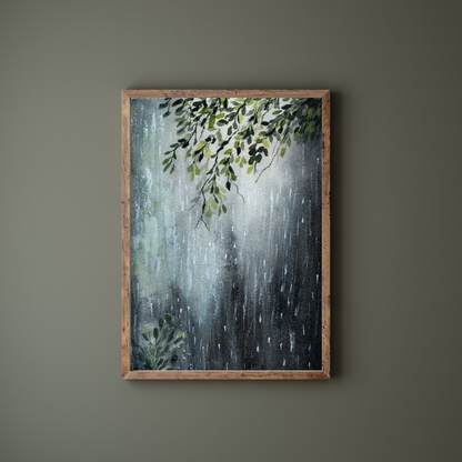 Rainy Day Watercolor Print