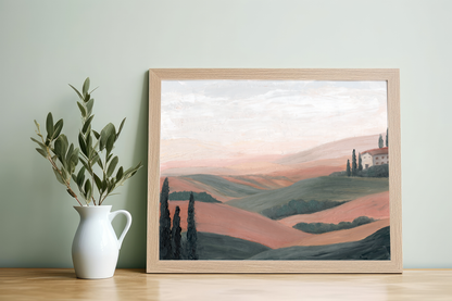 Tuscan Landscape Oil Painting