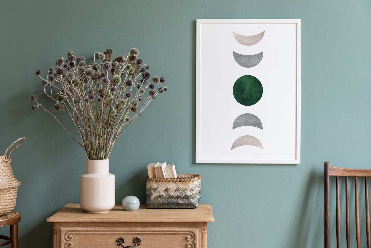 Abstract Moon - Minimalist Art