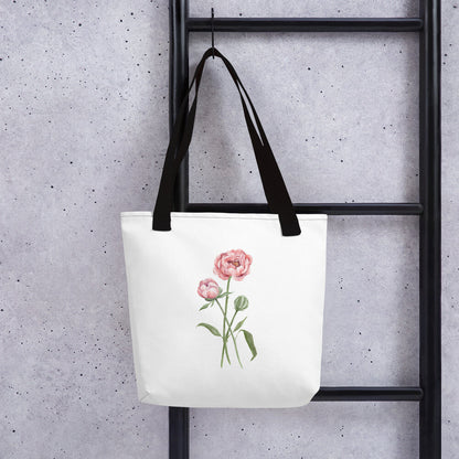 Floral Canvas Tote Bag