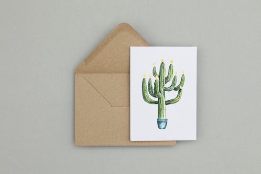 Hanukkah Cactus | Greeting Card