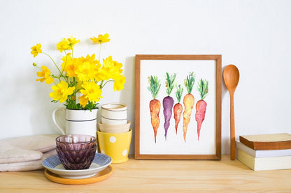 Carrot Bundle | Watercolor Print