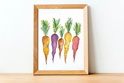 Carrot Bundle | Watercolor Print