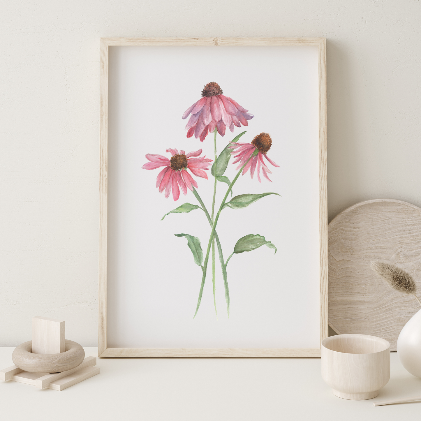 Coneflower - Watercolor Print