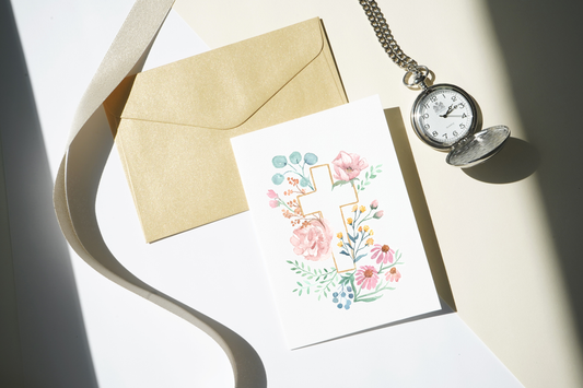 Floral Cross | Greeting Card