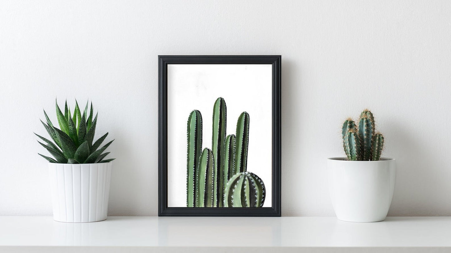 Desert Cactus - Watercolor Print