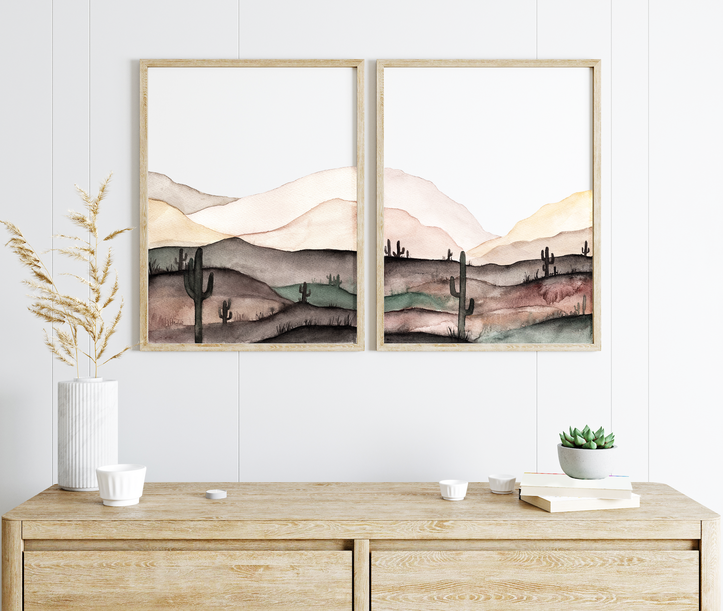 Desert Landscape - Watercolor Prints