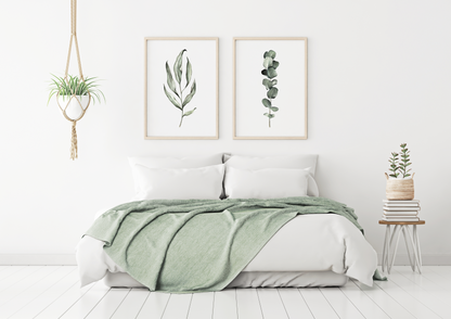 Eucalyptus Watercolor Prints - 2 Piece Set