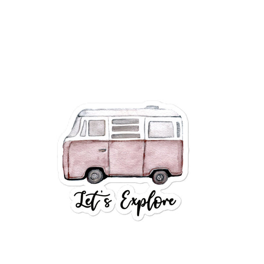 Pink VW Sticker