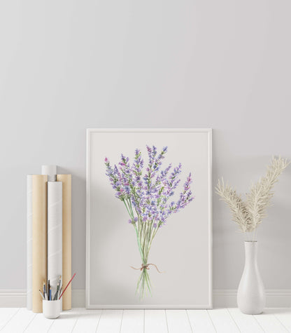 Lavender - Watercolor Print