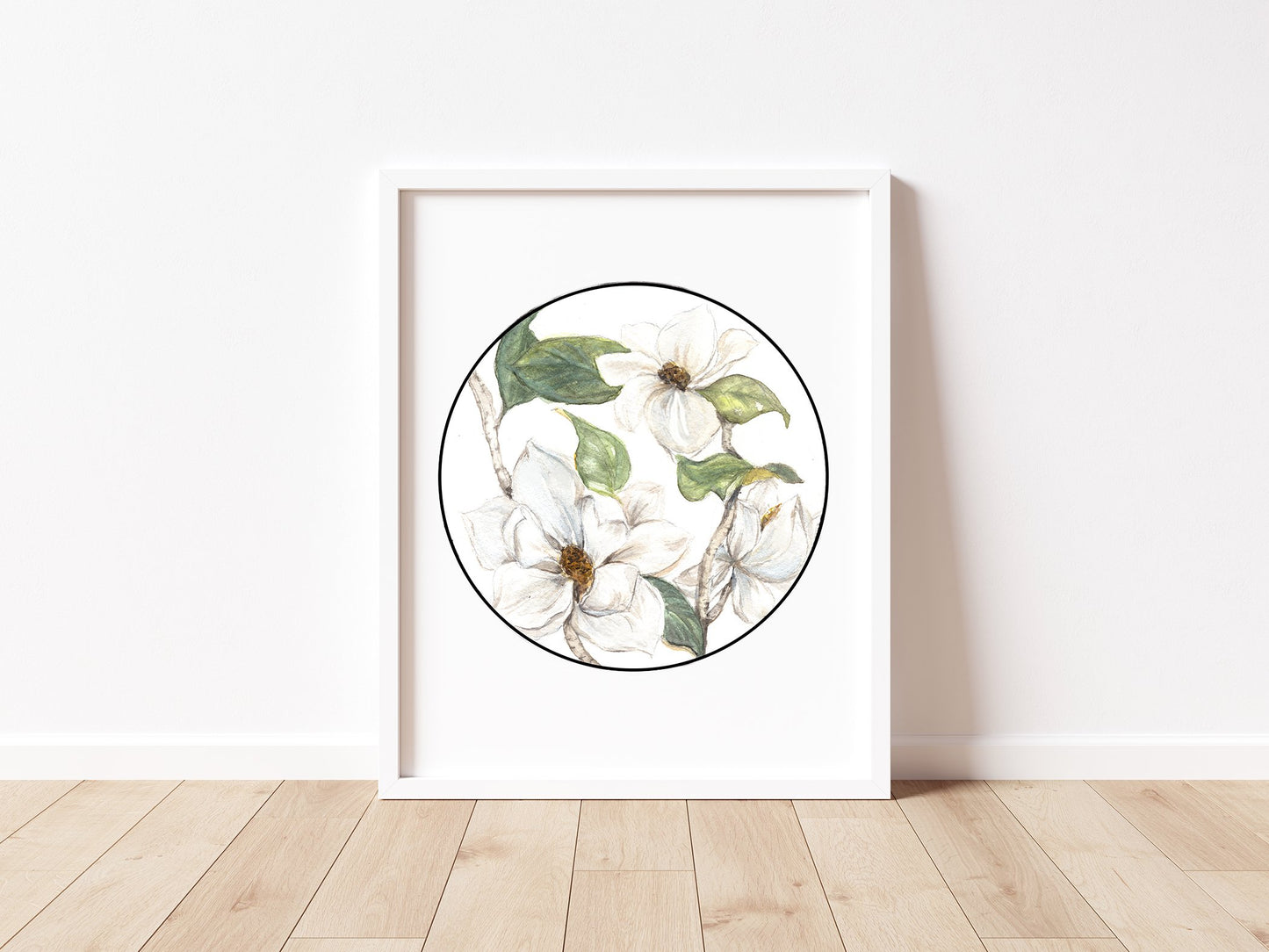 Magnolia Florals - Watercolor Print