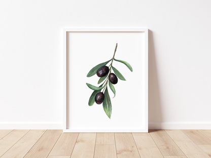 Olive Watercolor Print