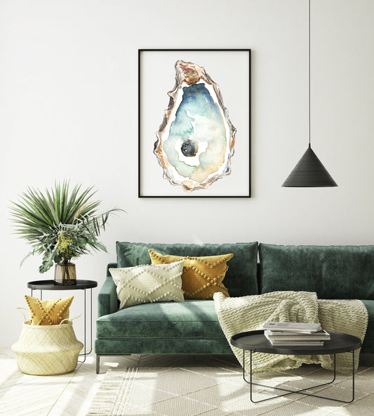 Tropical Oyster - Watercolor Print