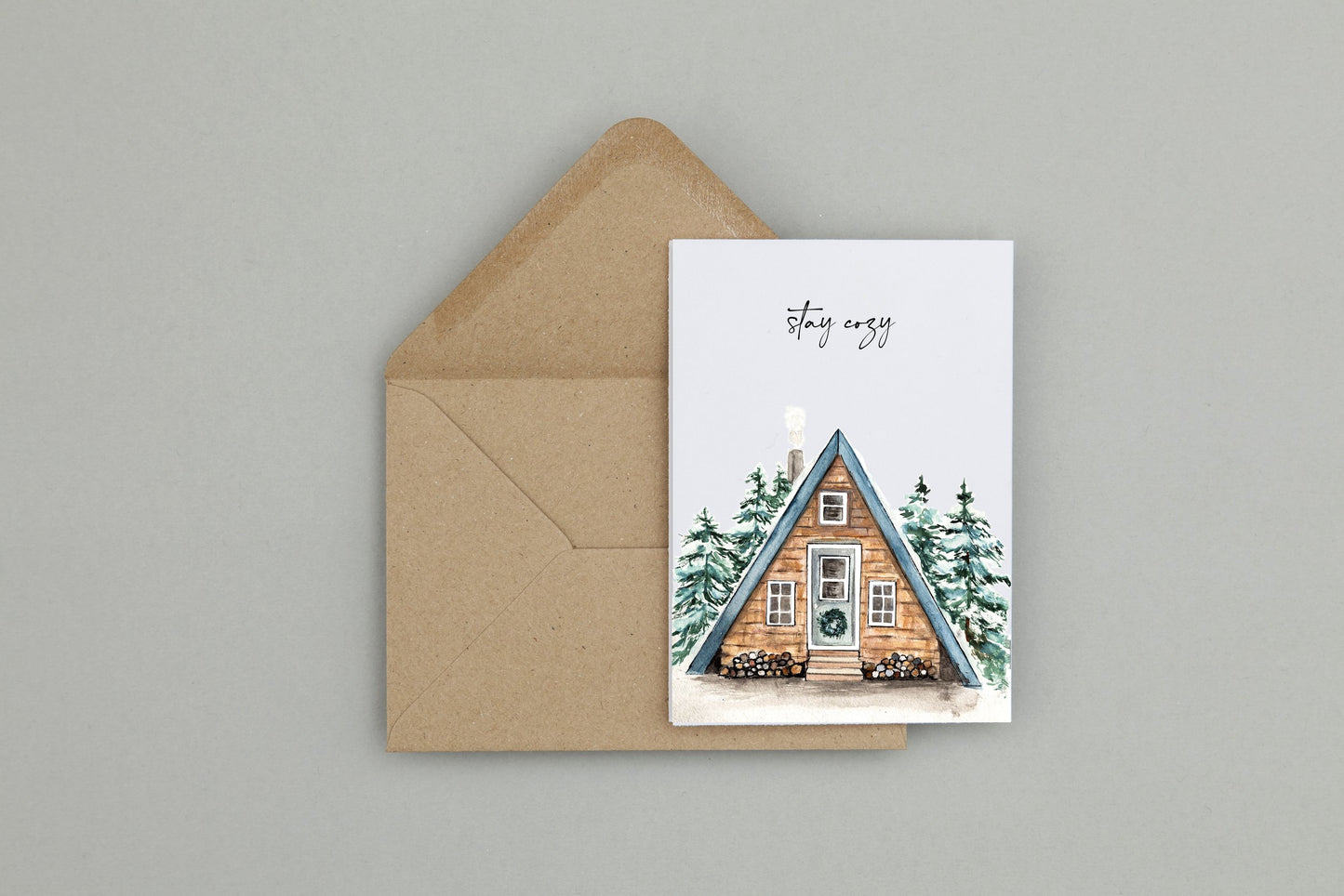 Cozy Cabin | Winter Greeting Card