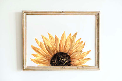 Summer Sunflower - Watercolor Print