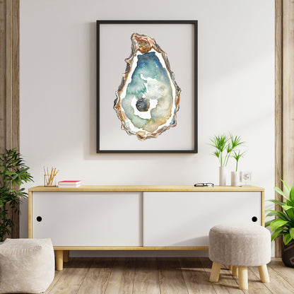 Tropical Oyster - Watercolor Print