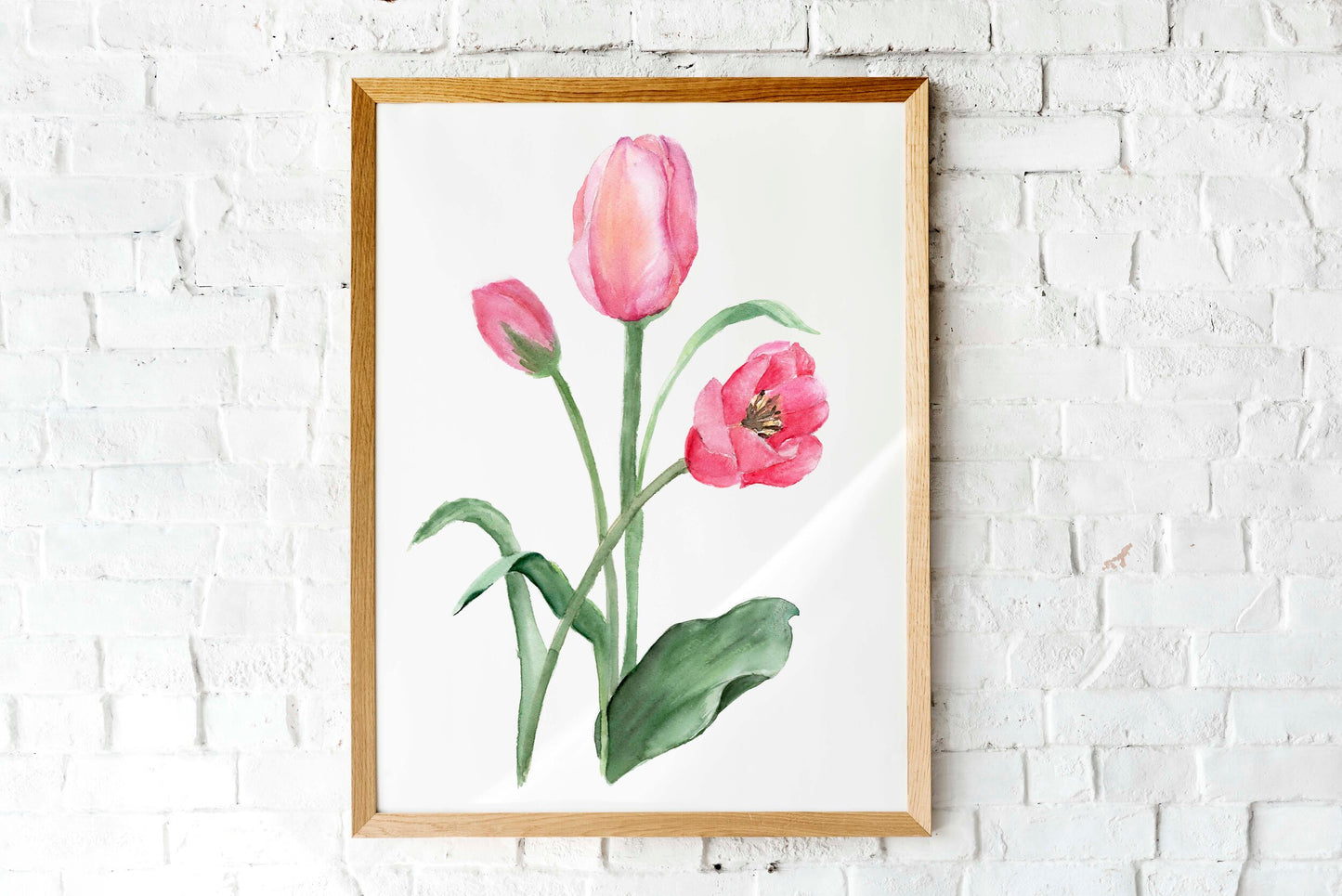 Tulip Stems - Watercolor Print